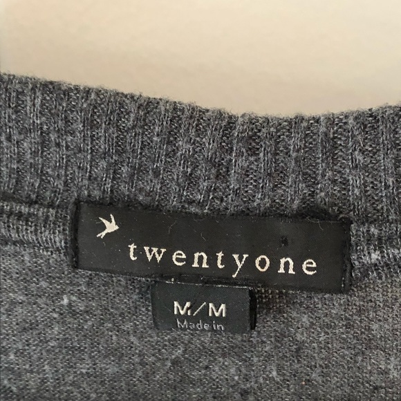 Gray cardigan sweater - Picture 3 of 3